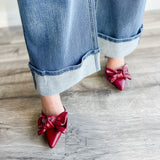 Risen Pinstripe Wide Leg Denim