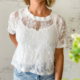 *PREORDER* Lightweight Lace Boxy Tee
