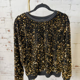 Sequin Crewneck Sweatshirt