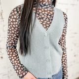 Button Sweater Vest