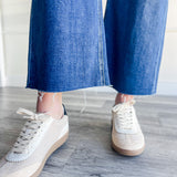 Risen Raw Hem Wide Leg Denim