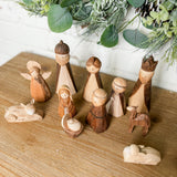 Natural Nativity Set