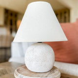 Rough White Ceramic Lamp