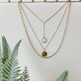 Round Double Pendant necklace