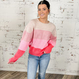 Pink Stripe Sweater