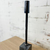 Black Marble Tapper Candle Holder