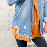 Distressed Denim Shirt