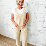 Washed Twill Jumpsuit