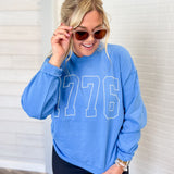 Blue 1776 Graphic Sweatshirt