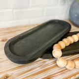 Black Wood Tray