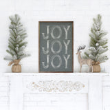 Joy On Repeat Gray | 10x16