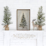Pine Tree With Star By Petals Prints Designs | 16x24