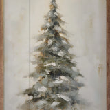 Pine Tree With Star By Petals Prints Designs | 16x24