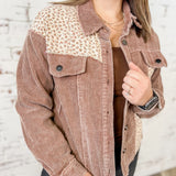 Corduroy and Floral Jacket