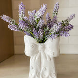 7" Resin Bowtie Vase