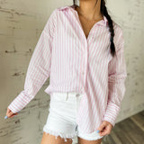 Mint to Be Striped Button-Down