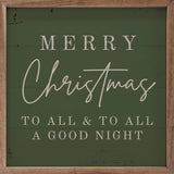 Merry Christmas To All Green | 16x16