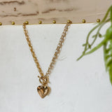 Heart Pendant with Heart Earrings