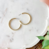 Textured Hoop Earrings