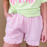Ruffle Hem Shorts