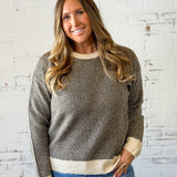 Chocolate Pinstripe Sweater