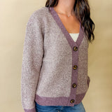 2-Tone Jacquard Textured Cardigan
