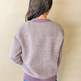 2-Tone Jacquard Textured Cardigan