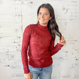 Mock Neck Sweater Top