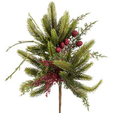 18" Sedum Mixed Pine Pick