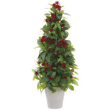 30" Sedum Topiary Tree