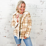 Fur Plaid Jacket