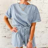 Easy Days Striped Romper