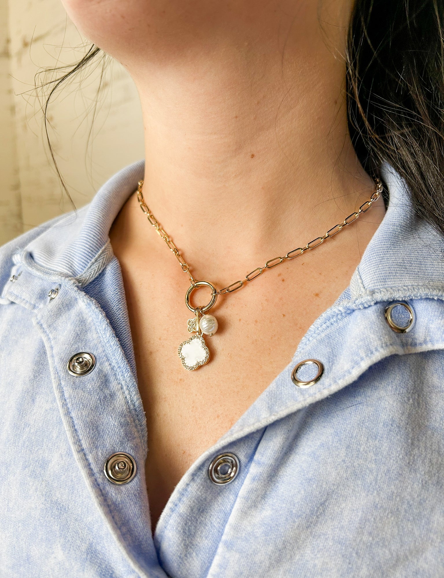 Clover Multi-Charm Necklace