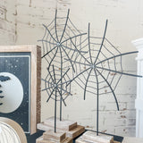 12” Metal Spider Web on Stand