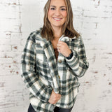 Fur Plaid Jacket