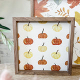 Pumpkin Pattern 2 White By Jj Design House - 8x8
