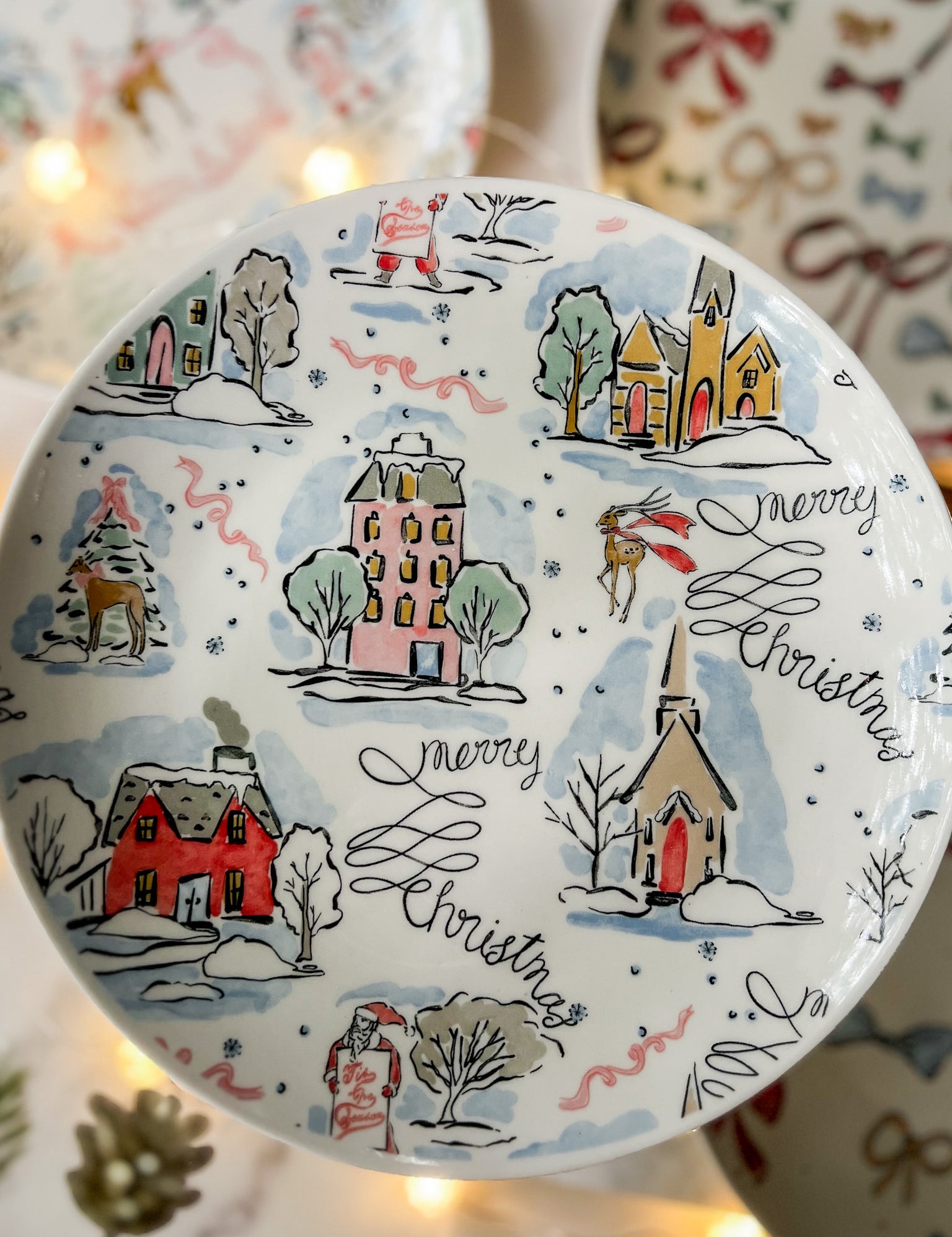 Whimsical Holiday Plates
