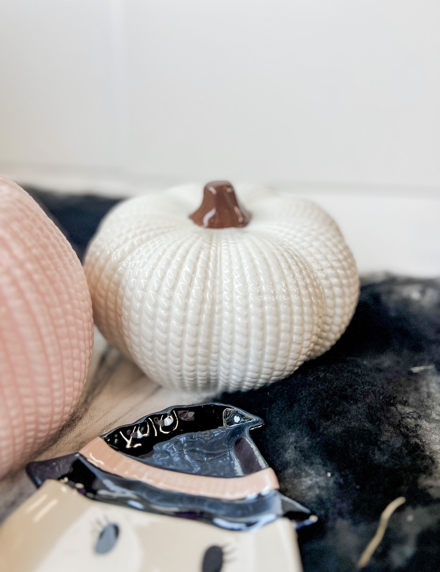 Ceramic Knit Pumpkin