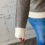 Chocolate Pinstripe Sweater