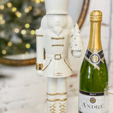 15" White Resin Nutcracker
