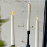 Ivory LED Taper Candle Set | 6"