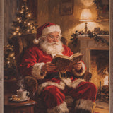 Santa Claus By The Fireplace | 8x10