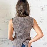 Wild Side Button Front Vest