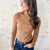 Mock Neck Sweater Top