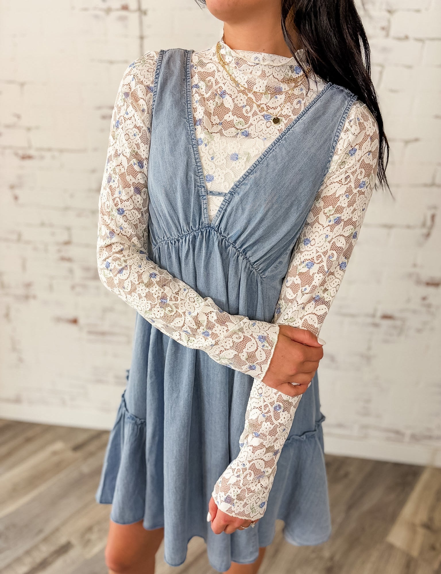 Lace Long Sleeve Top
