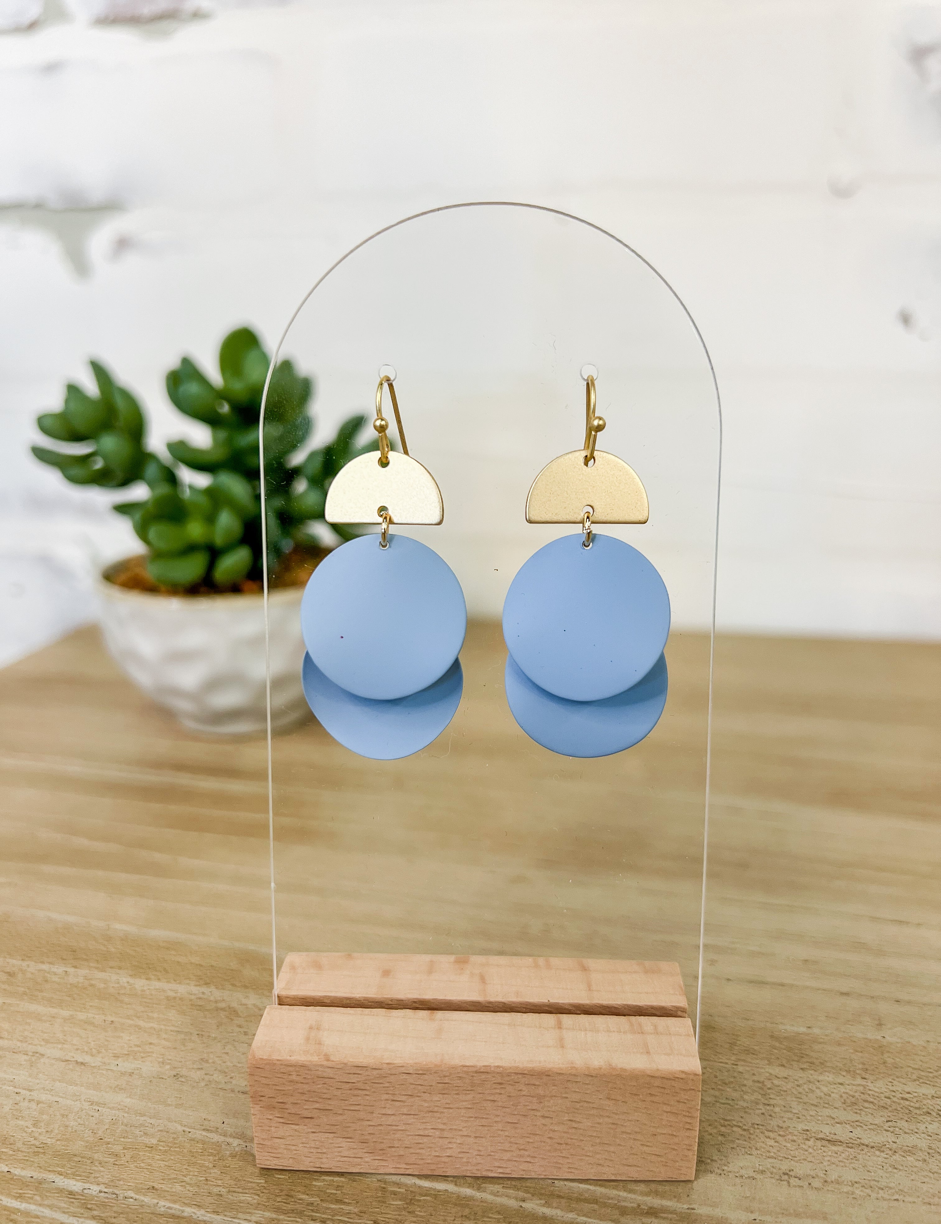 Layered Abstract Earrings