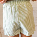 Striped Button-Down Shirt & Shorts Set