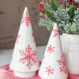 White Ceramic Cone Trees | 9", 11"