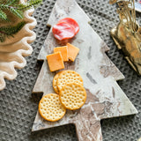 Marble Tree Shaped Serving Board | 12x7"