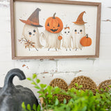 16x10 Four Ghost Friends White